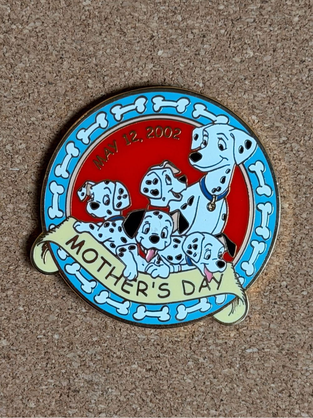 Disneyland 101 Dalmatians Pin Mother’s Day 2002 Perdita Puppies LE 2000